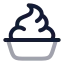 Yogurt icon with twotone rounded style