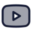 Youtube icon with duotone standard style