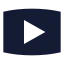 Youtube icon with solid sharp style