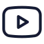 Youtube icon with stroke standard style