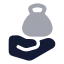 Zakat icon with bulk rounded style