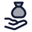 Zakat icon with duotone standard style