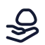 Zakat icon with stroke rounded style
