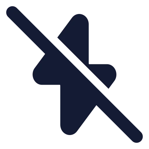 Zap Off Icon in Solid Rounded style