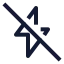 Zapoff icon with stroke sharp style