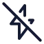 Zapoff icon with stroke standard style