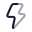 Zap icon with twotone rounded style