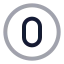 Zerocircle icon with twotone rounded style