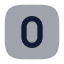 Zerosquare icon with bulk rounded style