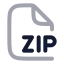 Zip icon with twotone rounded style