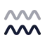 Zodiacaquarius icon with twotone rounded style