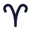 Zodiacaries icon with solid rounded style