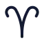 Zodiacaries icon with stroke rounded style