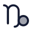 Zodiaccapricorn icon with duotone standard style