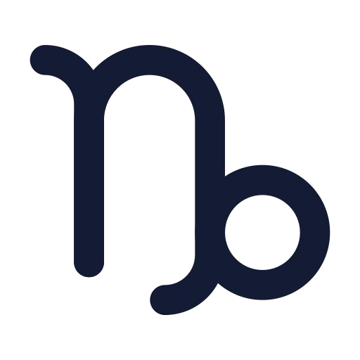 Zodiac Capricorn Icon in Solid Rounded style