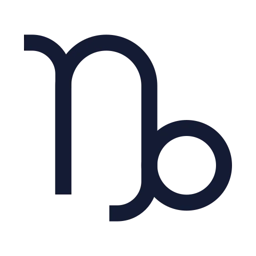 Zodiac Capricorn Icon in Stroke Sharp style