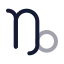 Zodiaccapricorn icon with twotone rounded style