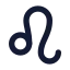 Zodiacleo icon with solid rounded style