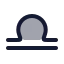 Zodiaclibra icon with duotone rounded style