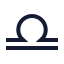 Zodiaclibra icon with stroke sharp style