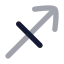 Zodiacsagittarius icon with bulk rounded style