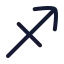Zodiacsagittarius icon with duotone rounded style
