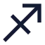 Zodiacsagittarius icon with solid sharp style