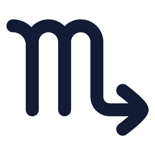 Zodiac Scorpio Icon in Solid Rounded style