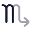 Zodiacscorpio icon with twotone rounded style