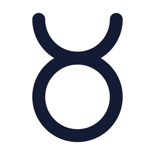 Zodiac Taurus Icon in Solid Rounded style