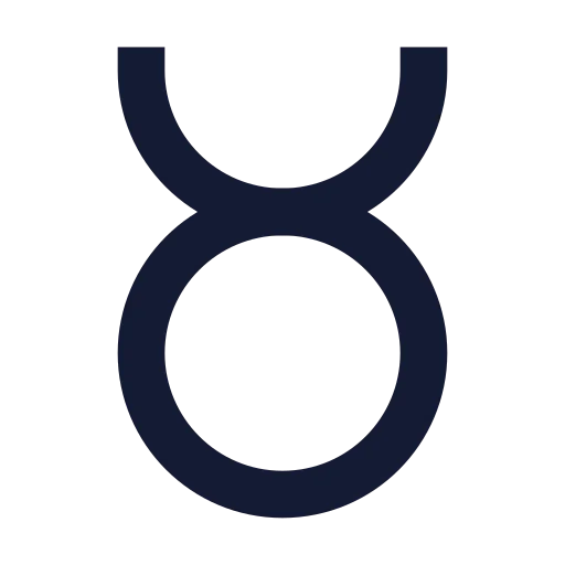 Zodiac Taurus Icon in Solid Sharp style