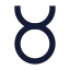 Zodiactaurus icon with solid sharp style
