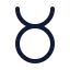 Zodiactaurus icon with stroke rounded style