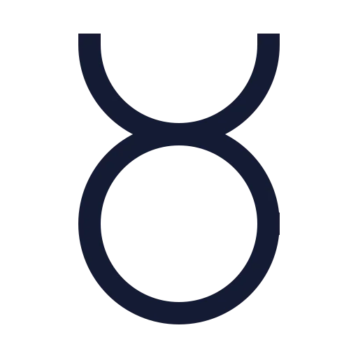 Zodiac Taurus Icon in Stroke Sharp style