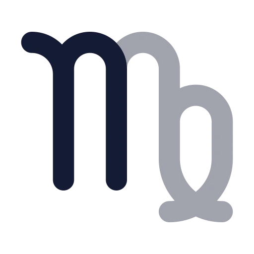 Zodiac Virgo Icon in Bulk Rounded style