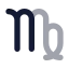 Zodiacvirgo icon with bulk rounded style