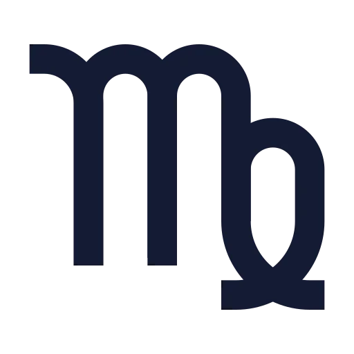 Zodiac Virgo Icon in Solid Sharp style