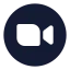 Zoomcircle icon with solid standard style