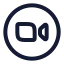 Zoomcircle icon with stroke rounded style
