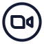 Zoomcircle icon with stroke standard style
