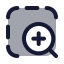 Zoominarea icon with duotone rounded style