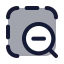Zoomoutarea icon with duotone rounded style