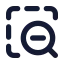 Zoomoutarea icon with solid standard style