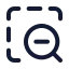 Zoomoutarea icon with stroke standard style