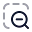 Zoomoutarea icon with twotone rounded style