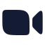 Zoom icon with solid rounded style