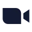 Zoom icon with solid sharp style