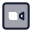 Zoomsquare icon with duotone standard style
