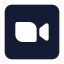 Zoomsquare icon with solid standard style